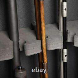 American Furniture Classics 5 Rifle Metal Home Gun Safe Cabinet Storage, Black