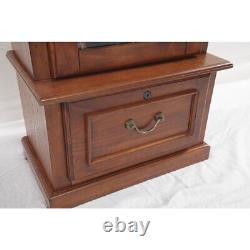 American Furniture Classics 8 Gun Key Locking Wooden Storage Display Cabinet