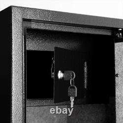 BLACKSMITH 5 Gun Rifle Storage Safe Cabinet 3IN1 Lock System Quick Backup Keys