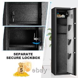 BLACKSMITH Fingerprint 5 Gun Rifle Safe Storage Cabinet Quick Access Lock System