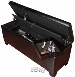 Bed Bench Storage Low Large Hidden Gun Safe Concealed Fireproof Locking Pistols
