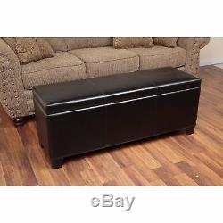 Bench Gun Concealment Storage Ottoman Furniture Safe Long Rifle Shotgun Cabinet