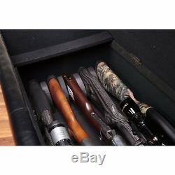 Bench Gun Concealment Storage Ottoman Furniture Safe Long Rifle Shotgun Cabinet