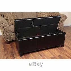 Bench Gun Concealment Storage Ottoman Furniture Safe Long Rifle Shotgun Cabinet