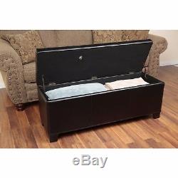 Bench Gun Concealment Storage Ottoman Furniture Safe Long Rifle Shotgun Cabinet