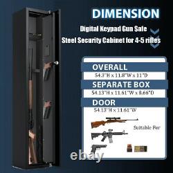 Biometric Fingerprint/ Digital Gun Safe Rife Firearm Storage Security Cabinet
