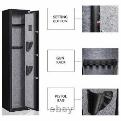 Biometric Fingerprint Gun Safe Electronic Firearm Metal Storage Security Cabinet