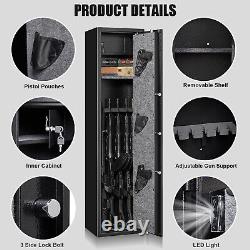 Biometric Fingerprint Rifle Gun Safe, Gun Storage Cabinet for Rifles and Shotguns