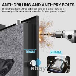 Biometric Fingerprint Rifle Gun Safe, Gun Storage Cabinet for Rifles and Shotguns