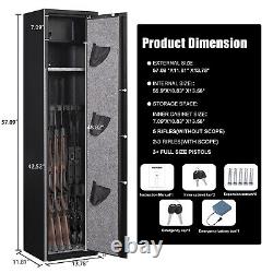 Biometric Fingerprint Rifle Gun Safe, Gun Storage Cabinet for Rifles and Shotguns