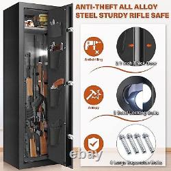 Biometric Fireproof Rifle Gun Safe Quick Access, Home Storage for Rifles, Shotg