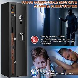 Biometric Fireproof Rifle Gun Safe Quick Access, Home Storage for Rifles, Shotg