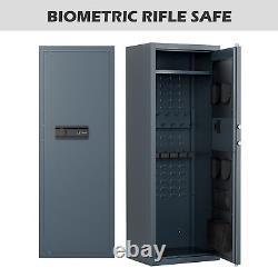 Biometric Gun Safe Adjustable Shotgun Case Storage Cabinet for Guns Accessories