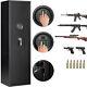Biometric Gun Safe Large 5 Gun Fingerprint Rifle Safe Metal Gun Storage Cabinet