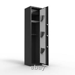 Biometric Gun Safe Large 5 Gun Fingerprint Rifle Safe Metal Gun Storage Cabinet