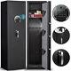 Biometric Gun Safe, Rifle Safe With Lcd Sreen, Silent Mode And Dual Alarm System