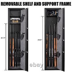 Biometric Gun Safe for Home Rifle and Pistol Long Rifle Safe Gun Storage Cabinet