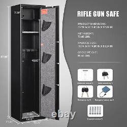 Biometric Gun Safe for Home Rifle and Pistols, Long Gun Lock Firearm Storage