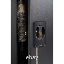 Black 5 Gun Security Cabinet Key Locking Safe Storage Rifle Shotgun Long Guns