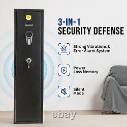 BlackSmith 6 Rifle Gun Safe Biometric Rifle Safe Fingerprint Gun Cabinet