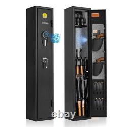 BlackSmith Gun Safe Rifle Safe with Digital Keypad & Lock for 3 Rifles and 5