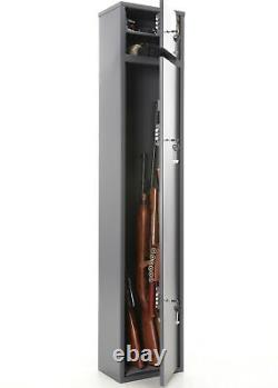Buffalo 1520 Two Doors Gun Rifle Metal Security Cabinet Safe withSeparate Lock Box