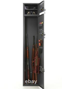 Buffalo 1520 Two Doors Gun Rifle Metal Security Cabinet Safe withSeparate Lock Box