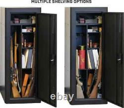 Cabinet Safe 18 Gun Lockable Storage Security Rifle Handgun Steel Organizer Home