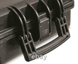 Carry Double Rifle Hard Case 2 Wheels Padded Gun Storage Waterproof Lock Box TSA