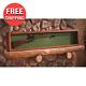 Collector Gun Sword Display Wood Case Wall Mount Storage Rifle Rack With Glass Lid