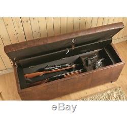 Concealed Bench Gun Firearm Rifle Secret Hidden Storage Cabinet Safe Key Lock