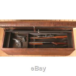 Concealment Gun Firearm SAFE CABINET STORAGE WOOD BENCH American Home Furniture