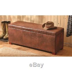 Concealment Gun Firearm SAFE CABINET STORAGE WOOD BENCH American Home Furniture