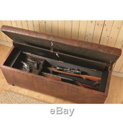 Concealment Gun Firearm Safe Cabinet Storage Wood Bench American Home Furniture