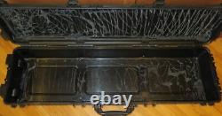 Condition-1 55 Long Rifle/Shotgun/Outdoor Storage Wheeled Case Black No Foam