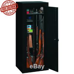 Convert 18 Gun Security Cabinet Safe Rifle Gun Ammo Adjustable Storage Shelves