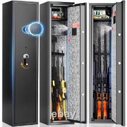 DIOSMIO 5 Gun Rifle Wall Storage Safe Cabinet Security Digital Lock Quick Access