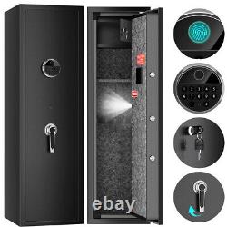 DIOSMIO Fingerprint Rilfe Safe Quick Access 6 Gun Storage Cabinet Metal Gun Lock