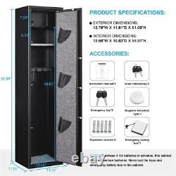 Digital 5 Long Gun Safe Gun Storage Cabinet Gun Safes for Rifles and Shotguns