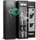 Digital Gun Cabinet For 8-12 Rifles, Gun Safe With Removable Shelf And Led Light