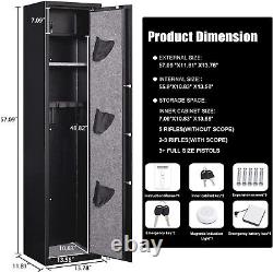 Digital Gun Safe 3-5 Rifle Gun Storage Long Gun Safes for Home Rifle and Pistols