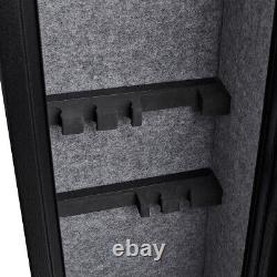 Digital Keypad Gun Rifle Cabinet Black Metal Storage Safe Quick Access Cabinet