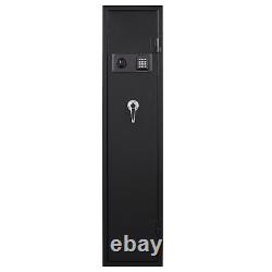 Digital Keypad Gun Rifle Cabinet Metal Storage Safe Quick Access Cabinet Black