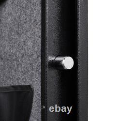 Digital Keypad Gun Rifle Cabinet Storage Electronic Steel Security Cabinet Black
