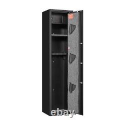 Digital Lock Gun Cabinet 5 Rifles & 3 Pistols with Internal storage box & light