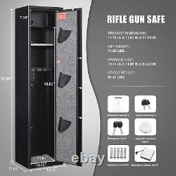 Digital Password Long Gun Safes Quick Access 4-5-Gun Storage Cabinet Electronic