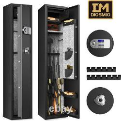 Diosmio Large Gun Safe 5/6 Rifle Storage Cabinet with Pistol Clip External Battery