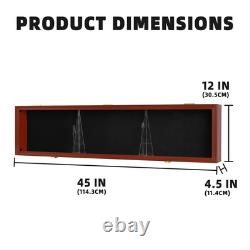 DisplayGifts 43 Rifle Shotgun Display Case Wall Mounted Rack Gun Storage Cabinet