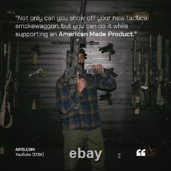 Durable Tactical Gun Wall Mount Rack For 12 Rifle, Shotgun Display Storage USA