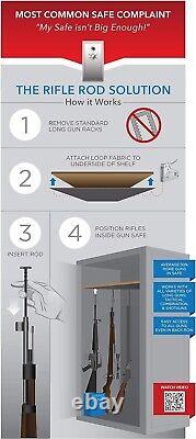 Efficient Rifle Rods Starter Kit for Secure Gun Storage and Maximum Space Use